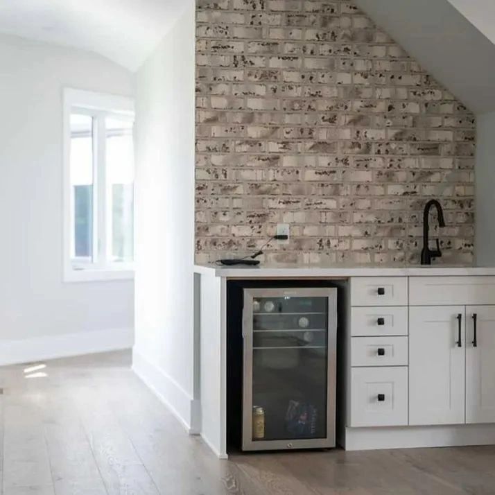 Residential kitchen interior painting by Byron Painting Co — bright modern finish, Barrie Ontario